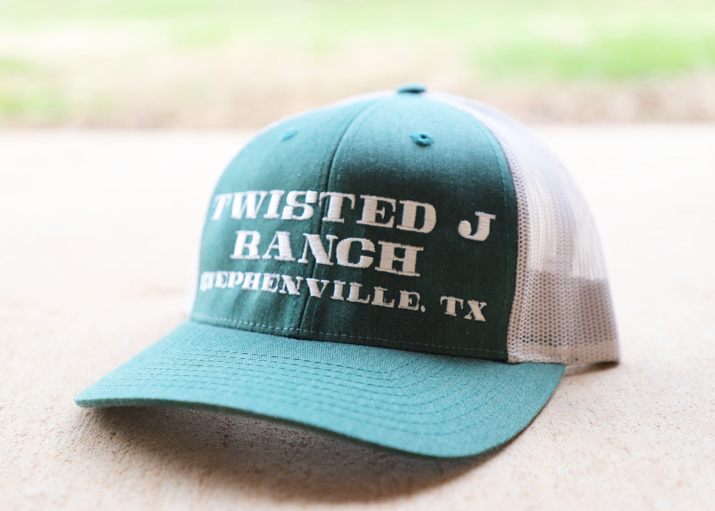 TJR - Ranch Embroidery - Green/Silver