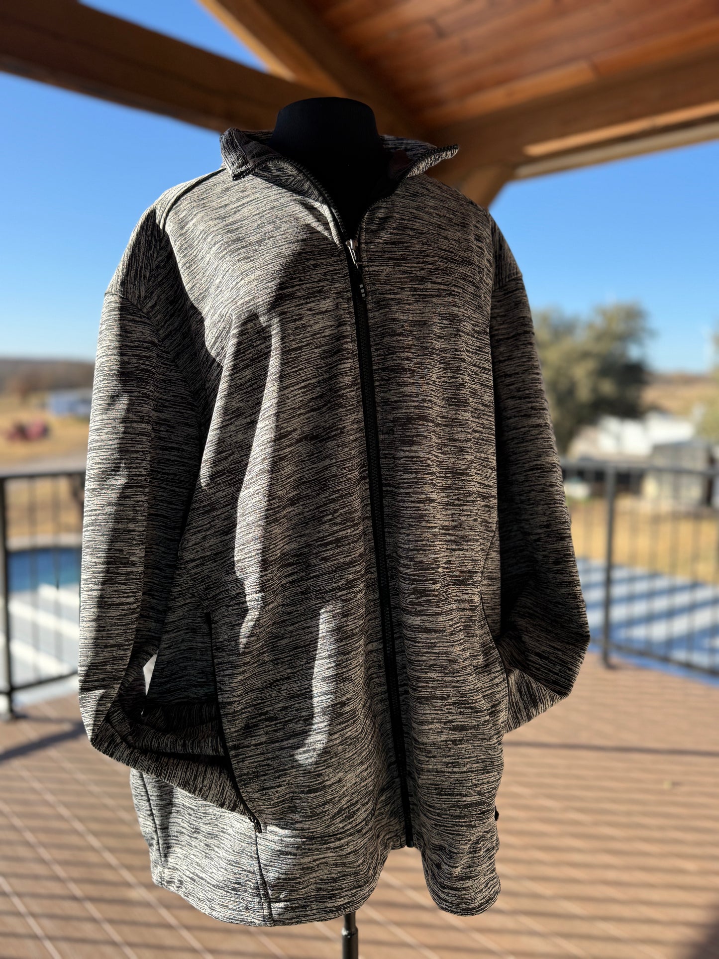 Unisex Softshell Jacket Grey/Blk