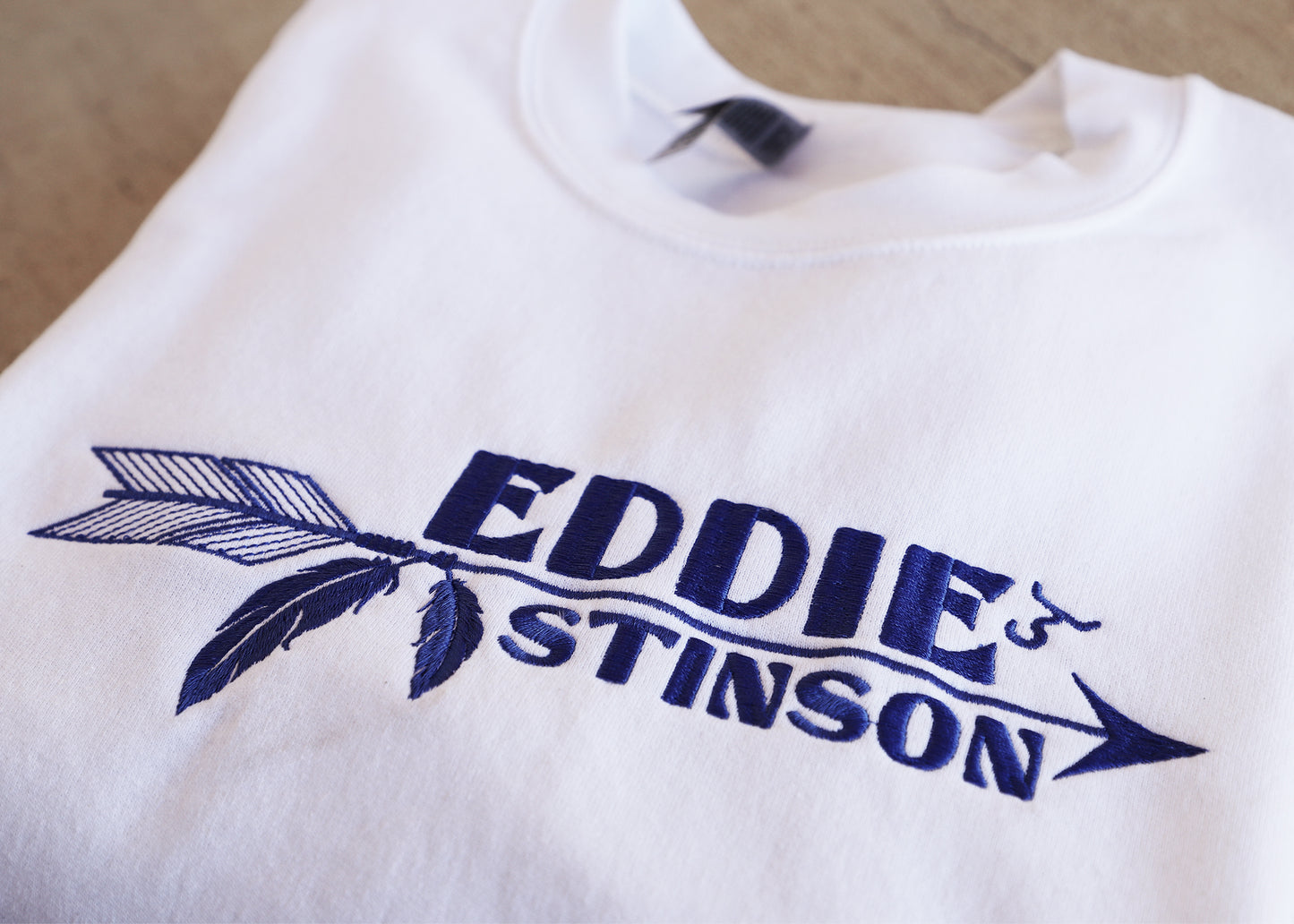 SALE - Sweatshirt - White/Periwinkle