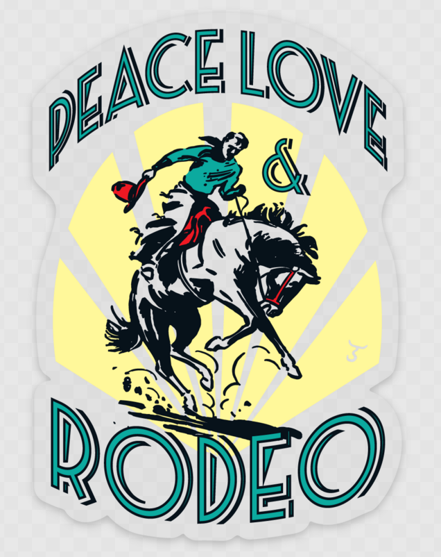 Peace Love Rodeo Sticker
