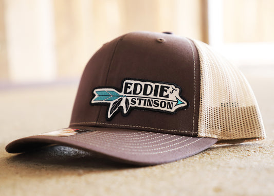 Eddie Stinson - Feather Arrow Patch - Brown/Khaki