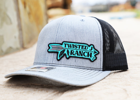 TJR - Feather Arrow Patch - Grey/Blk