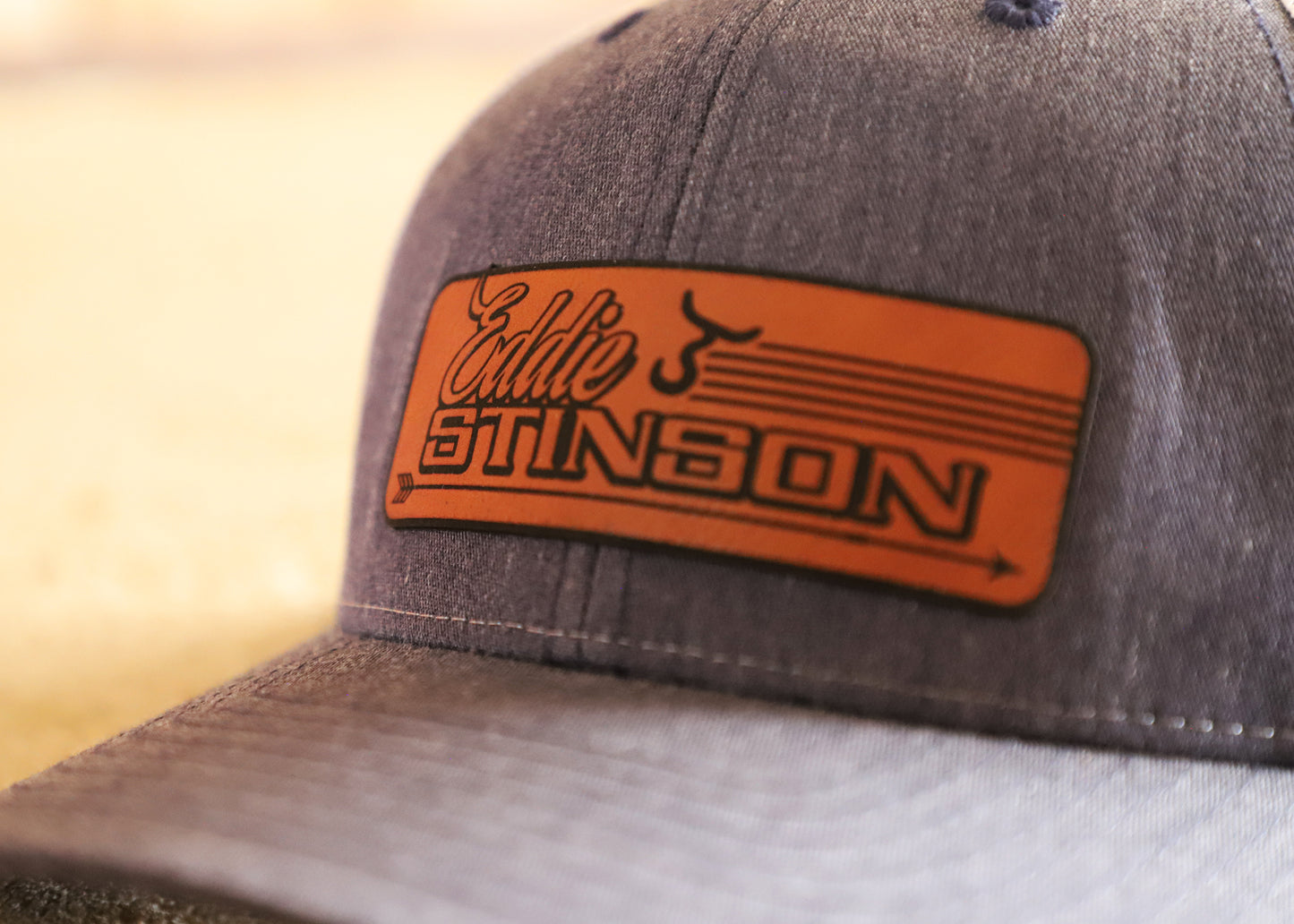 Eddie Stinson - Leather Line Patch - Hthr Navy/Lt Grey