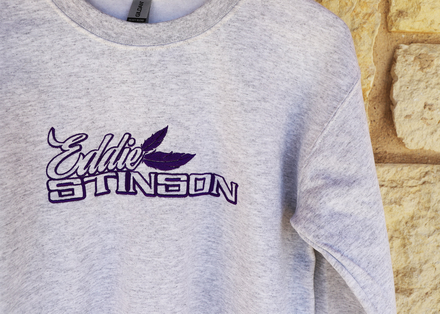 NEW - Sweatshirt - Ash/Purple