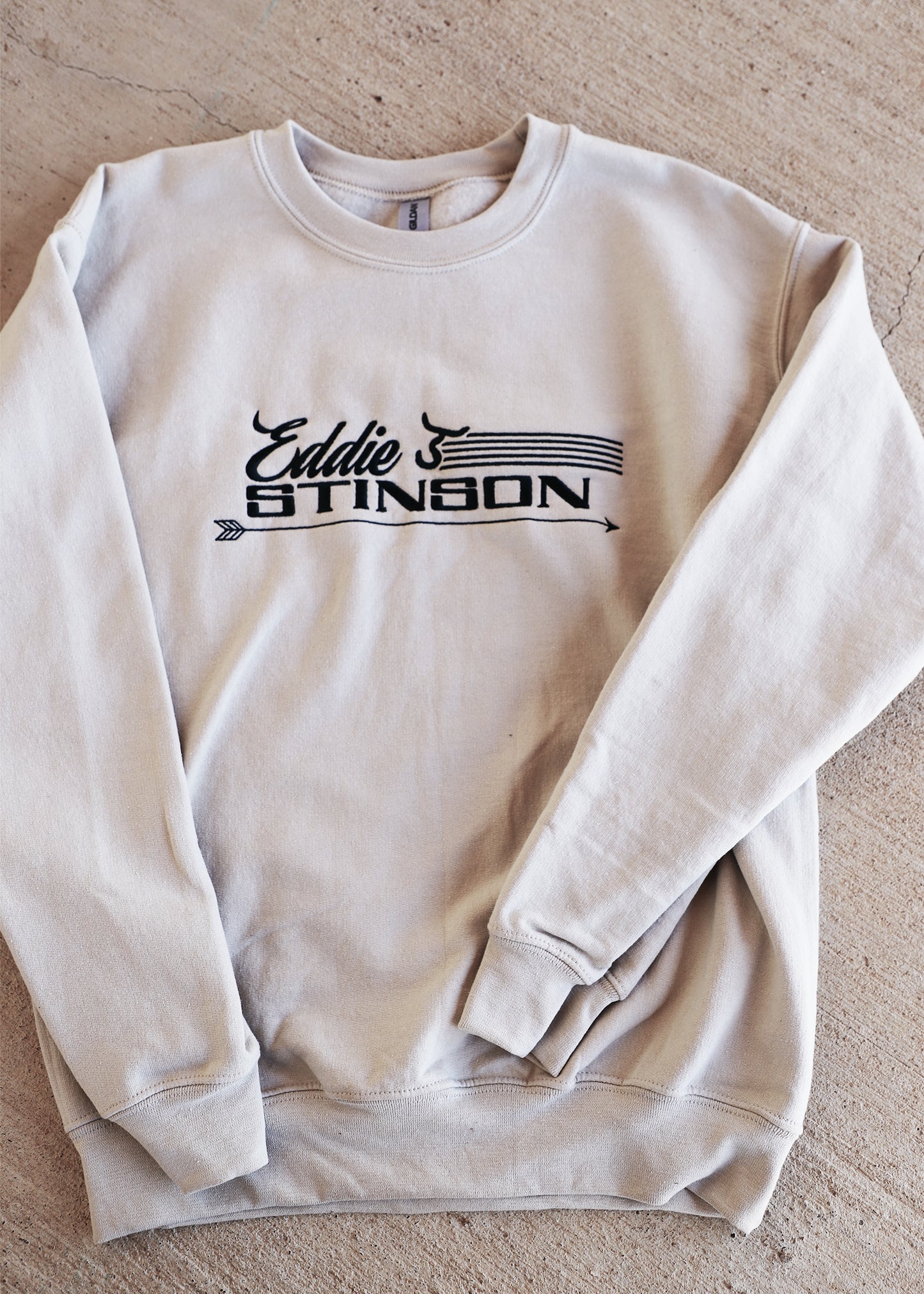 SALE - Sweatshirt - Oatmeal/Green