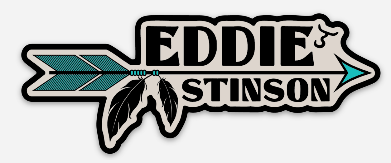 Arrow Feather Eddie Sticker
