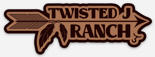 Arrow Feather Ranch Sticker
