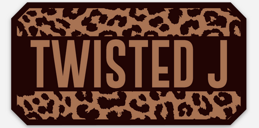 Leather Leopard Sticker