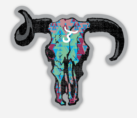 Aztec Steerhead Sticker