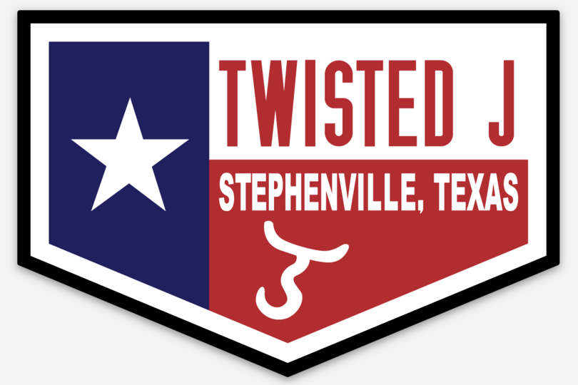 Texas Twisted J Sticker