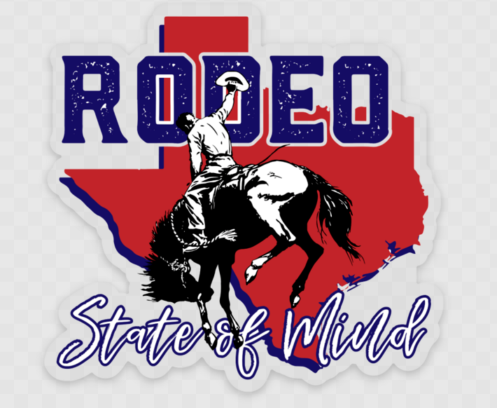 Rodeo State of Mind Sticker