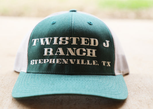 TJR - Ranch Embroidery - Green/Silver