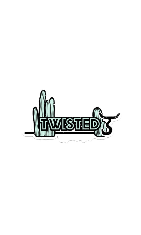 Prickly Twisted J Sticker